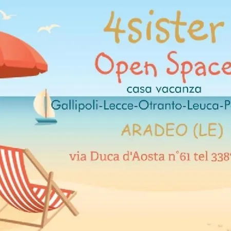 Apartment 4 Sister Open Space In Aradeo